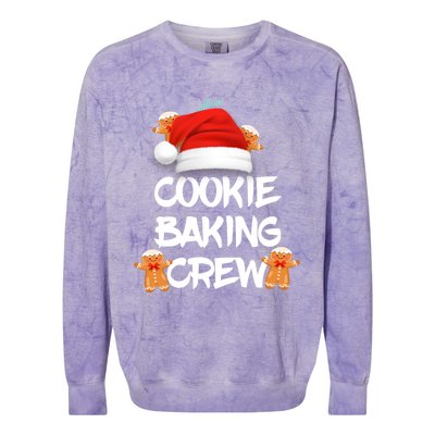 Cookie Bakingcrew Funny Christmas Pajama Cool Gift Colorblast Crewneck Sweatshirt