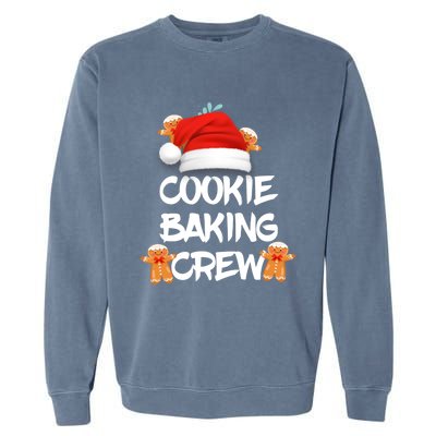 Cookie Bakingcrew Funny Christmas Pajama Cool Gift Garment-Dyed Sweatshirt