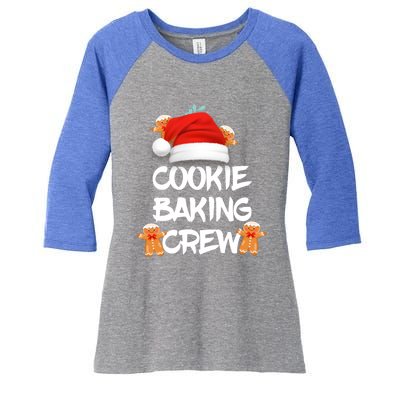 Cookie Bakingcrew Funny Christmas Pajama Cool Gift Women's Tri-Blend 3/4-Sleeve Raglan Shirt