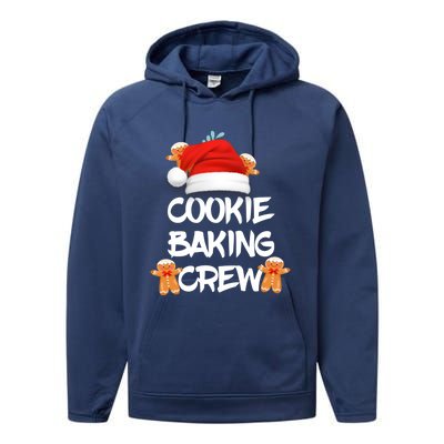 Cookie Bakingcrew Funny Christmas Pajama Cool Gift Performance Fleece Hoodie