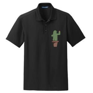 Cute Butt Funny Cartoon Cactus Design Garderner Garden Dry Zone Grid Polo