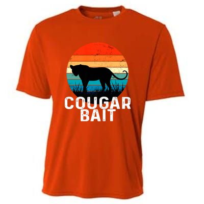 Cougar Bait Funny Dating Humor Sugar Momma Retro Animal Cooling Performance Crew T-Shirt