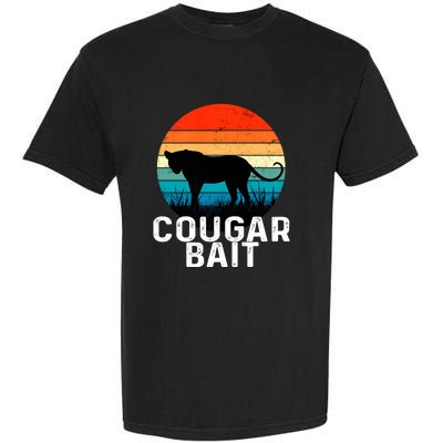 Cougar Bait Funny Dating Humor Sugar Momma Retro Animal Garment-Dyed Heavyweight T-Shirt