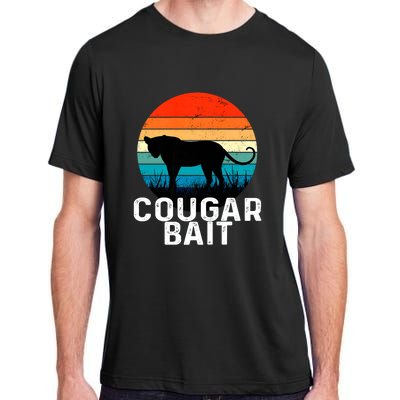 Cougar Bait Funny Dating Humor Sugar Momma Retro Animal Adult ChromaSoft Performance T-Shirt