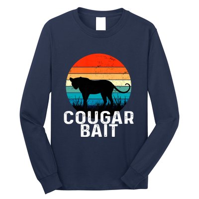 Cougar Bait Funny Dating Humor Sugar Momma Retro Animal Long Sleeve Shirt