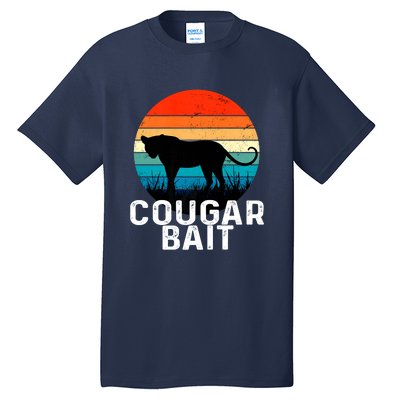 Cougar Bait Funny Dating Humor Sugar Momma Retro Animal Tall T-Shirt