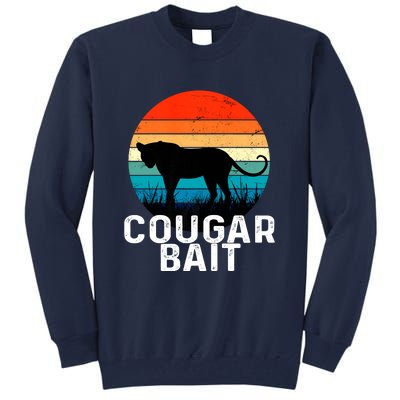 Cougar Bait Funny Dating Humor Sugar Momma Retro Animal Tall Sweatshirt