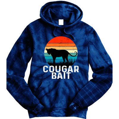 Cougar Bait Funny Dating Humor Sugar Momma Retro Animal Tie Dye Hoodie