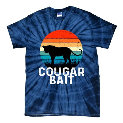 Cougar Bait Funny Dating Humor Sugar Momma Retro Animal Tie-Dye T-Shirt