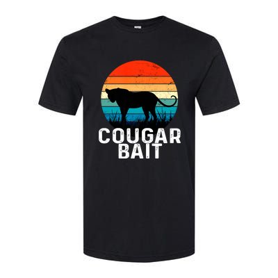 Cougar Bait Funny Dating Humor Sugar Momma Retro Animal Softstyle CVC T-Shirt