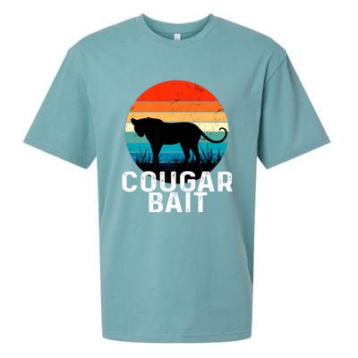 Cougar Bait Funny Dating Humor Sugar Momma Retro Animal Sueded Cloud Jersey T-Shirt