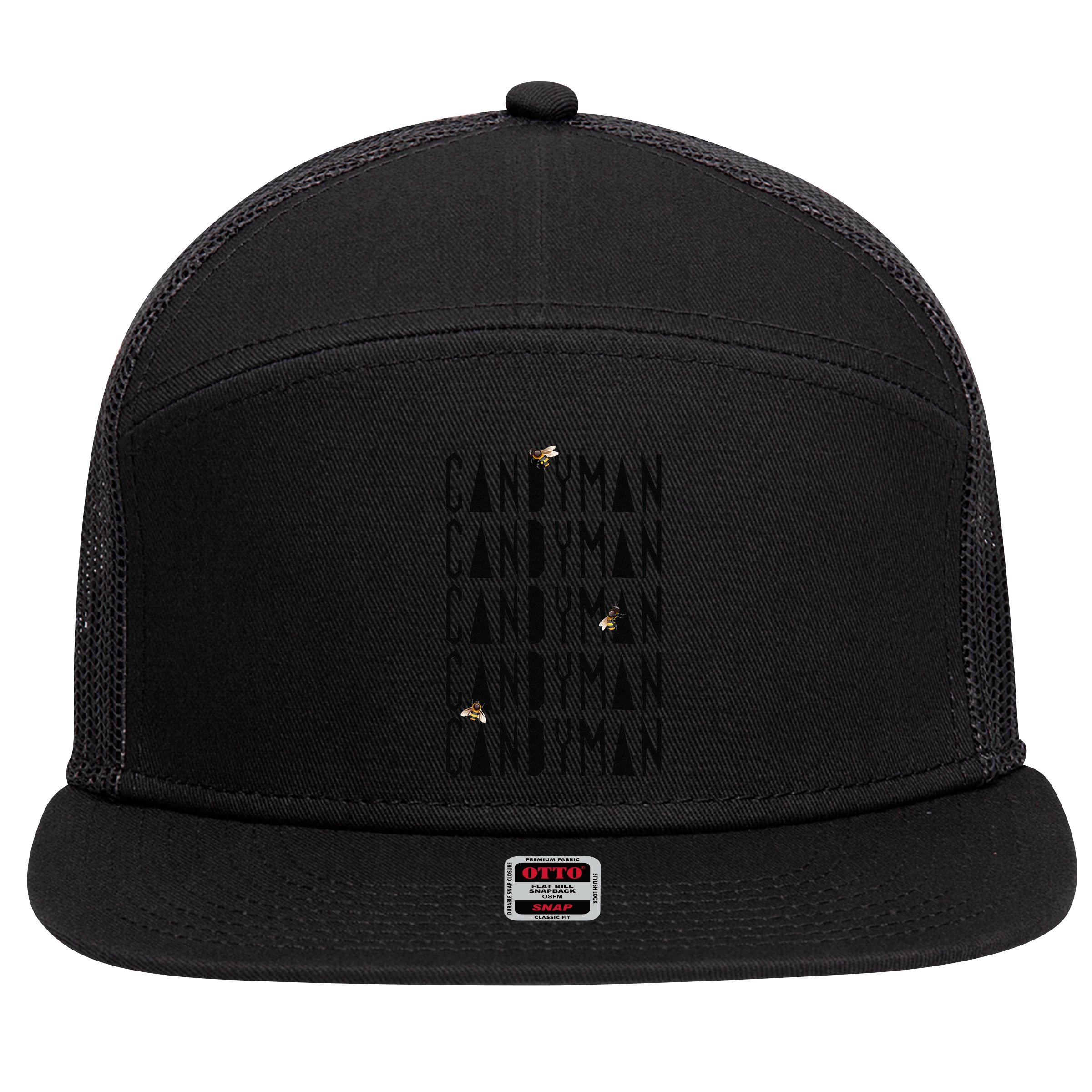 Candyman Bees Funny Urban Legend Scary Halloween 7 Panel Mesh Trucker Snapback Hat