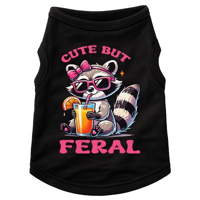 Cute But Feral Raccoon Gift Doggie Tank