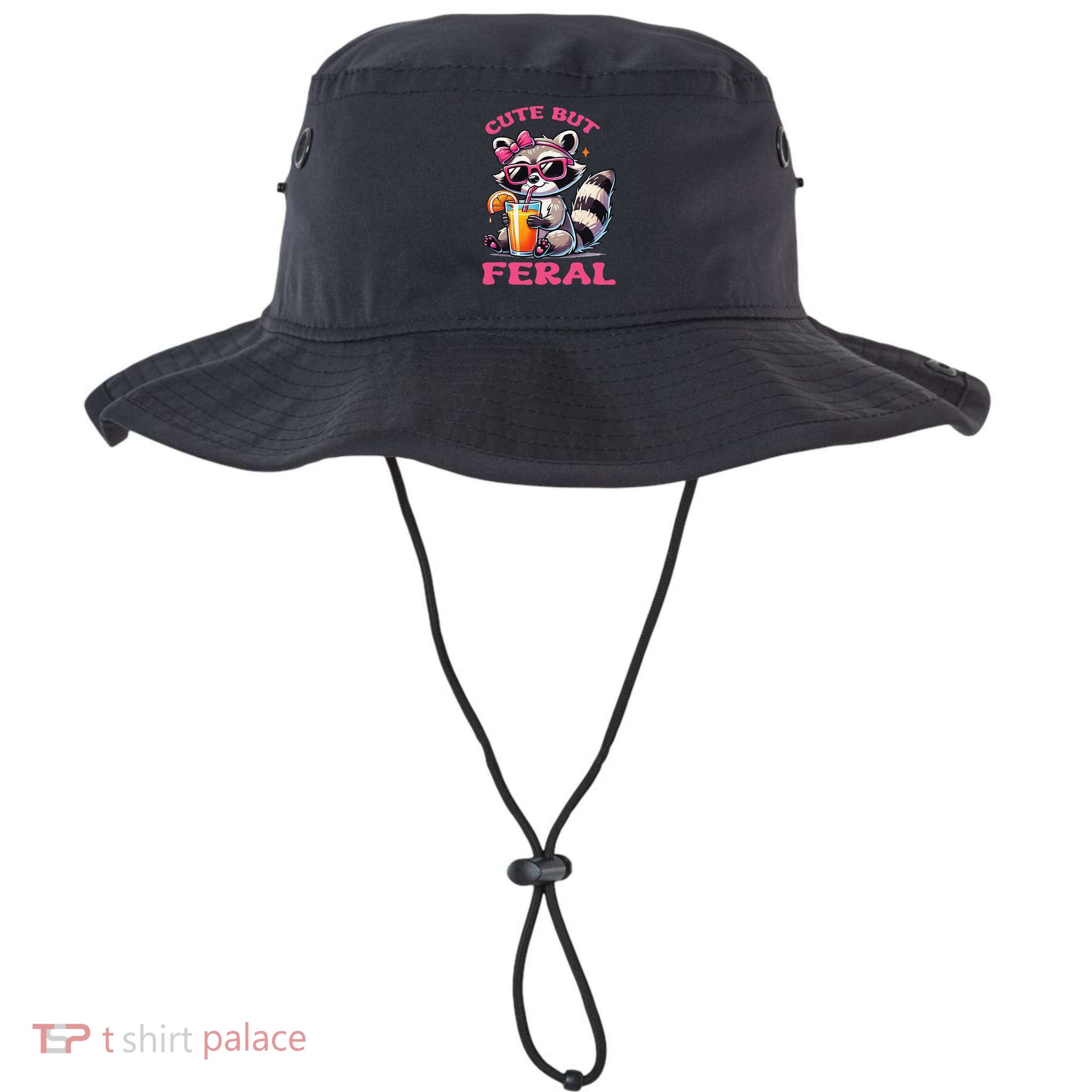 Cute But Feral Raccoon Gift Bucket Hat