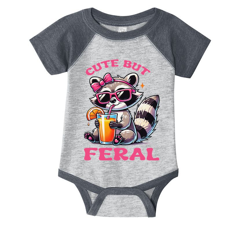 Cute But Feral Raccoon Gift Infant Baby Jersey Bodysuit