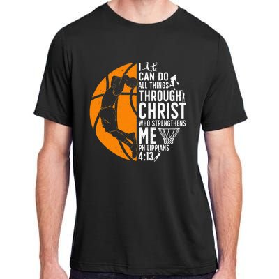 Cool Basketball For  Bible Verse Christian Player Adult ChromaSoft Performance T-Shirt