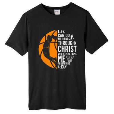 Cool Basketball For  Bible Verse Christian Player Tall Fusion ChromaSoft Performance T-Shirt