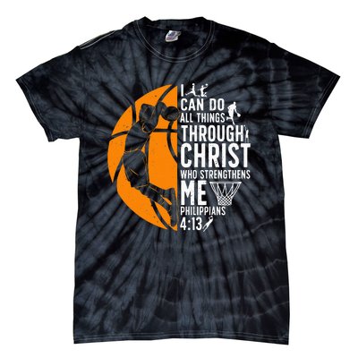 Cool Basketball For  Bible Verse Christian Player Tie-Dye T-Shirt