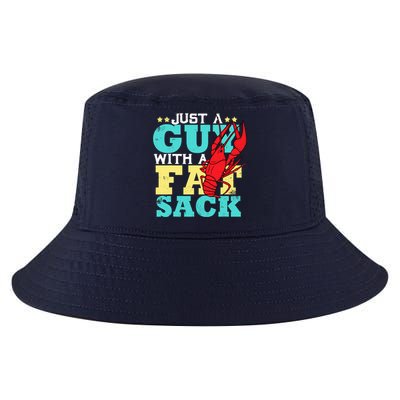 Crawfish Boil Funny Just A Guy With A Fat Sack Crawfish Cool Comfort Performance Bucket Hat