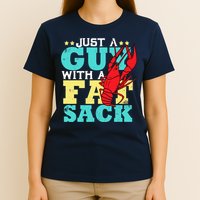 Crawfish Boil Funny Just A Guy With A Fat Sack Crawfish T-Shirt