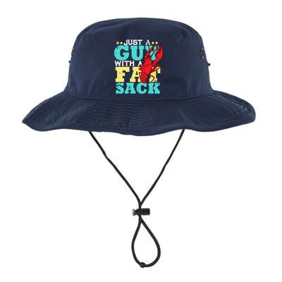 Crawfish Boil Funny Just A Guy With A Fat Sack Crawfish Bucket Hat