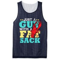 Crawfish Boil Funny Just A Guy With A Fat Sack Crawfish Mesh Reversible Basketball Jersey Tank