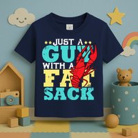 Crawfish Boil Funny Just A Guy With A Fat Sack Crawfish Toddler T-Shirt