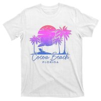 Cocoa Beach Florida Fl Surf Vintage Sunset Surfer Retro T-Shirt