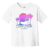 Cocoa Beach Florida Fl Surf Vintage Sunset Surfer Retro Toddler T-Shirt