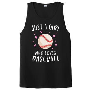 Cute Baseball For Just A Girl Who Loves Baseball PosiCharge Competitor Tank