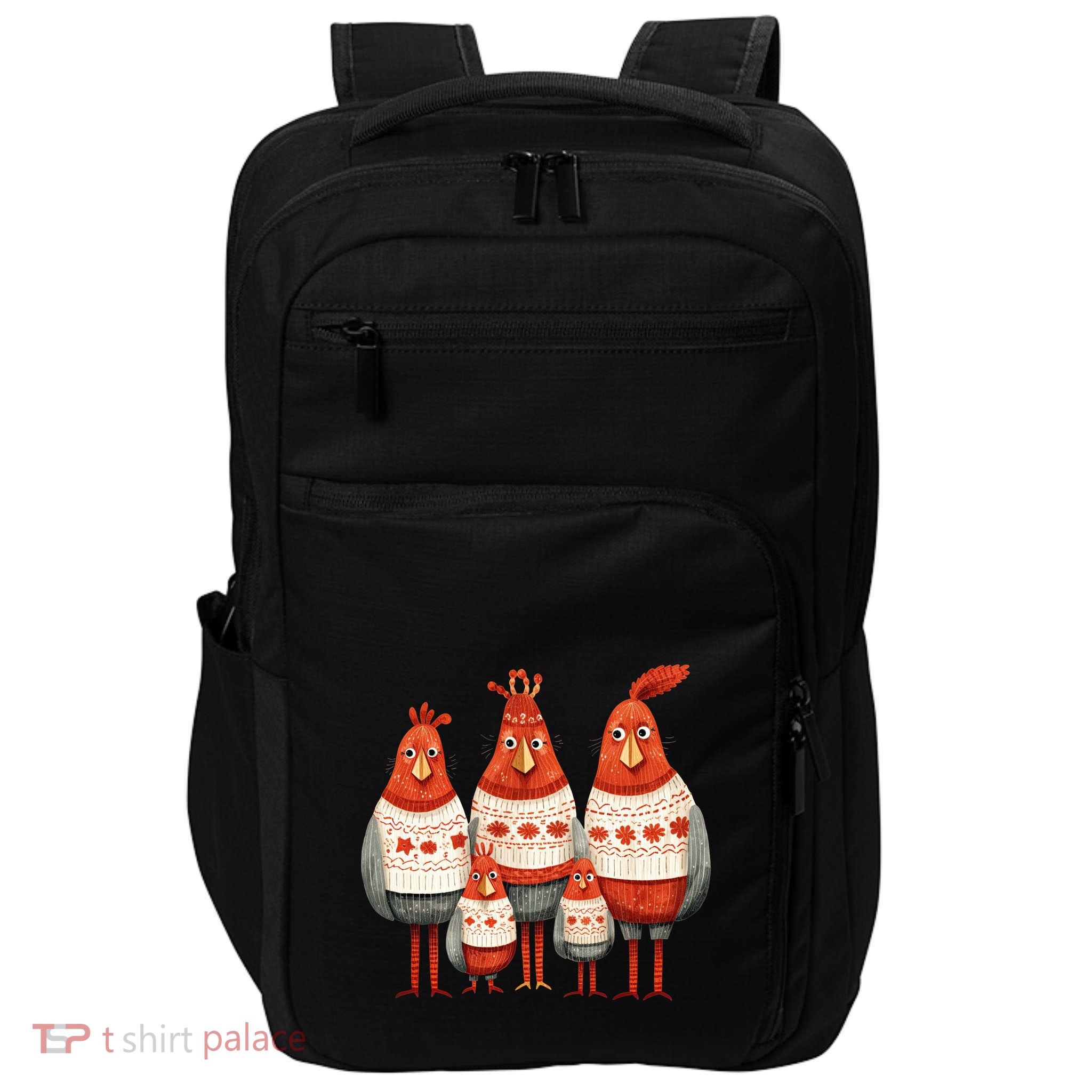 Christmas Bird Family Matching Outfit Impact Tech Backpack