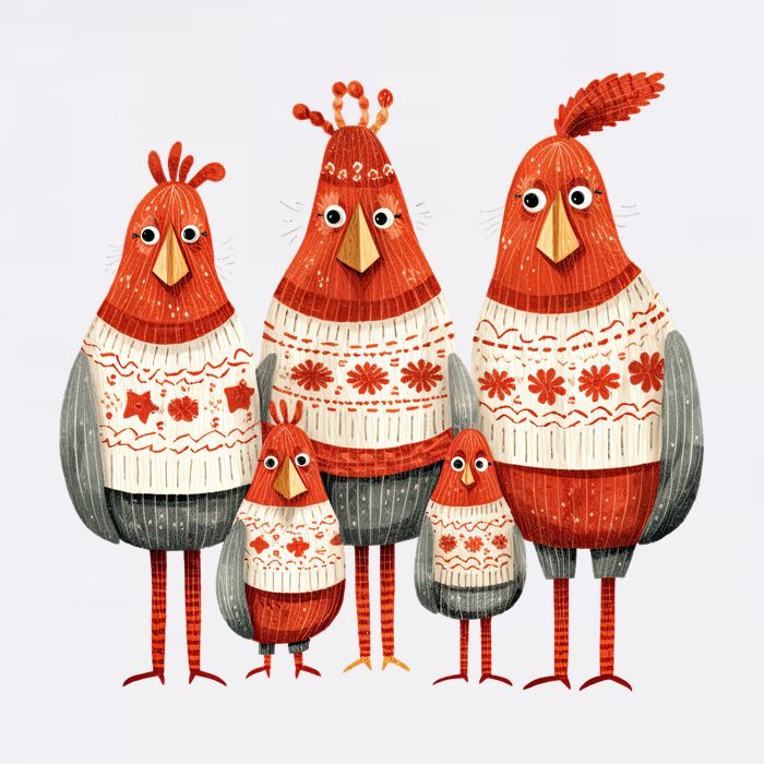 Christmas Bird Family Matching Outfit Sustainable Bucket Hat