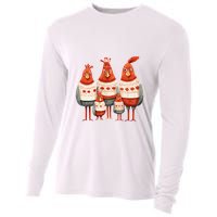 Christmas Bird Family Matching Outfit Cooling Performance Long Sleeve Crew