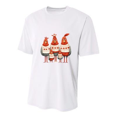 Christmas Bird Family Matching Outfit Youth Performance Sprint T-Shirt