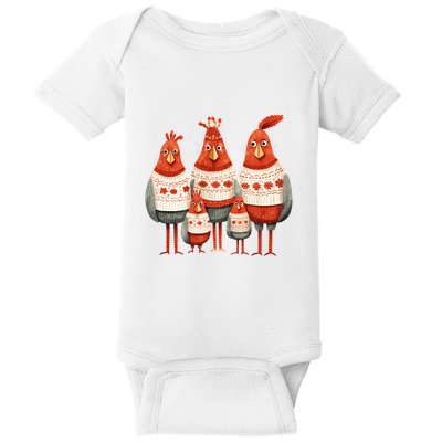 Christmas Bird Family Matching Outfit Baby Bodysuit