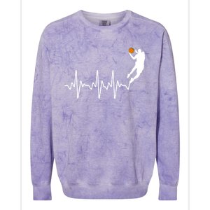 Cute Basketball For Men Women Player Coach Basketball Lovers Colorblast Crewneck Sweatshirt