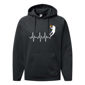 Cute Basketball For Men Women Player Coach Basketball Lovers Performance Fleece Hoodie