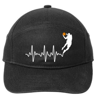 Cute Basketball For Men Women Player Coach Basketball Lovers 7-Panel Snapback Hat