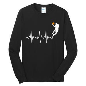 Cute Basketball For Men Women Player Coach Basketball Lovers Tall Long Sleeve T-Shirt