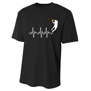 Cute Basketball For Men Women Player Coach Basketball Lovers Performance Sprint T-Shirt