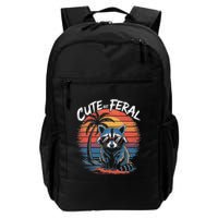 Cute But Feral Funny Colorful Racoon With Sunglasses Raccoon Backpack