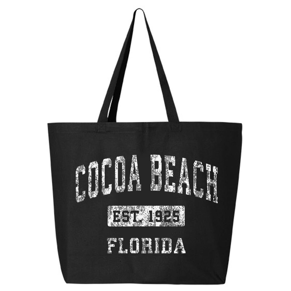 Cocoa Beach Florida Fl Vintage Established 25L Jumbo Tote