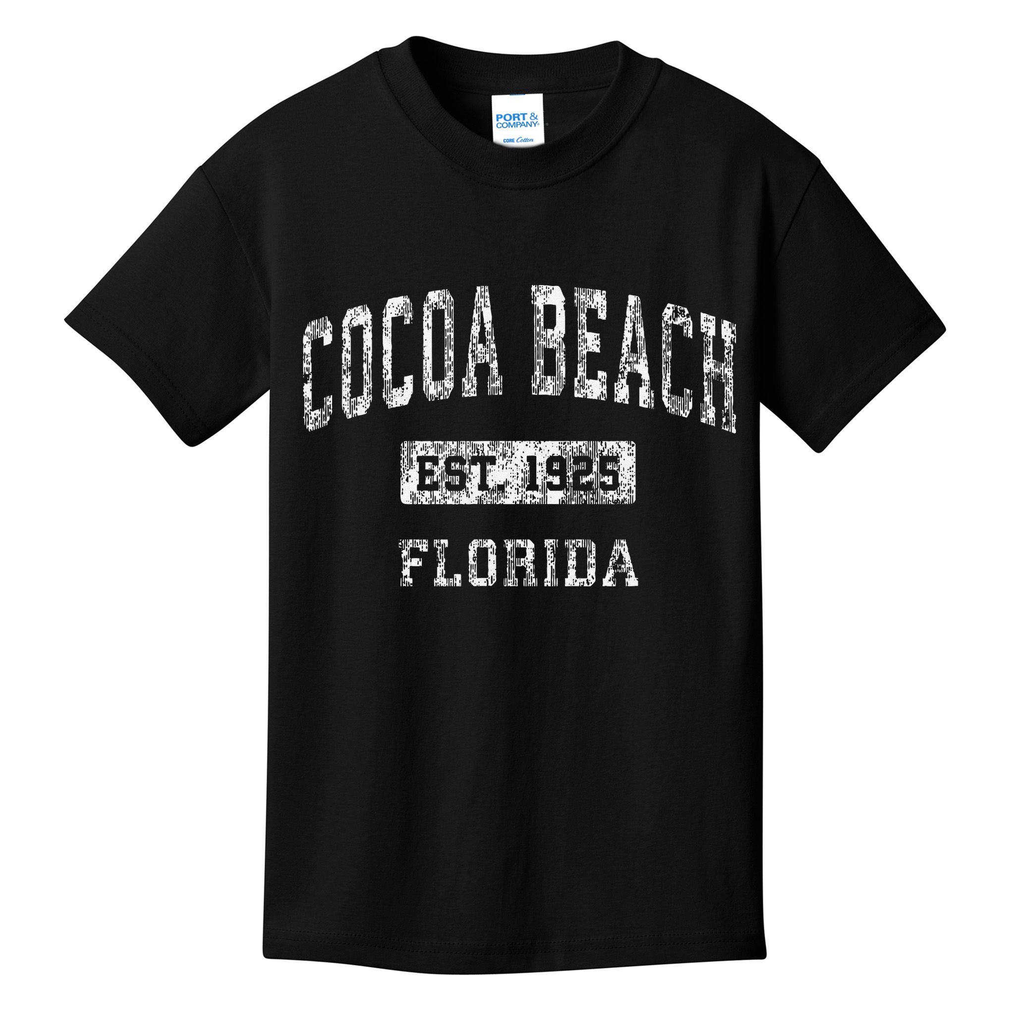 Cocoa Beach Florida Fl Vintage Established Kids T-Shirt