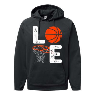 Cool Basketball For Men Women Love Coach Player Team Sports Performance Fleece Hoodie