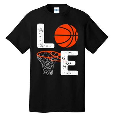 Cool Basketball For Men Women Love Coach Player Team Sports Tall T-Shirt