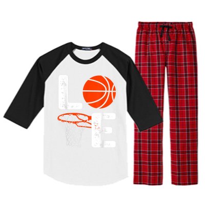 Cool Basketball For Men Women Love Coach Player Team Sports Raglan Sleeve Pajama Set