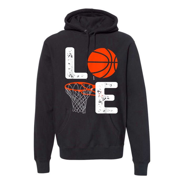 Cool Basketball For Men Women Love Coach Player Team Sports Premium Hoodie