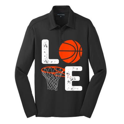 Cool Basketball For Men Women Love Coach Player Team Sports Silk Touch Performance Long Sleeve Polo