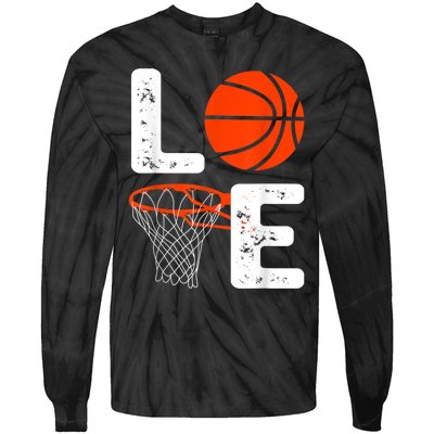 Cool Basketball For Men Women Love Coach Player Team Sports Tie-Dye Long Sleeve Shirt