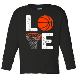 Cool Basketball For Men Women Love Coach Player Team Sports Toddler Long Sleeve Shirt